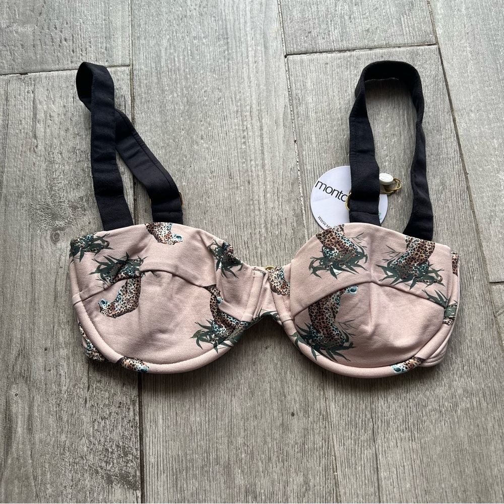 Montce Swim mocha cheetah bikini set